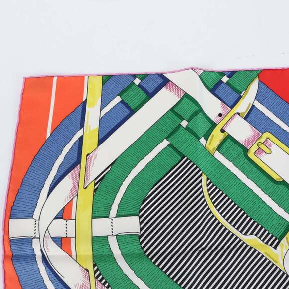 HERMES Authentic Black Silk Scarf - Picture 4 of 9
